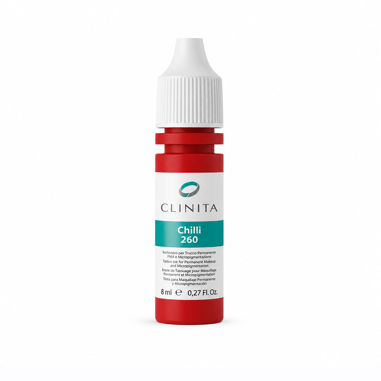 Clinita Chilli Pro 260 pigment bottle on a white background