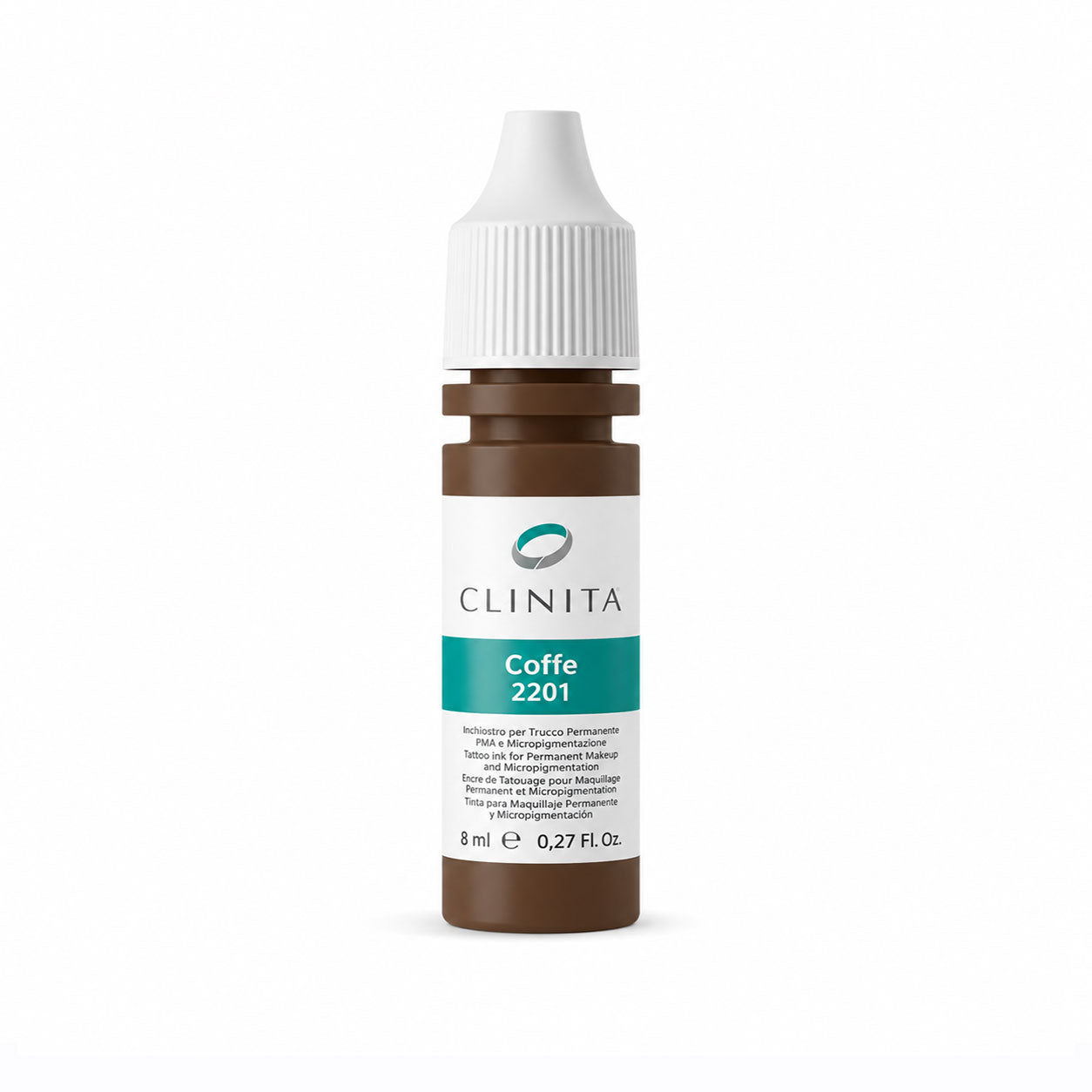 Clinita Coffe 2201 pigment bottle on a white background
