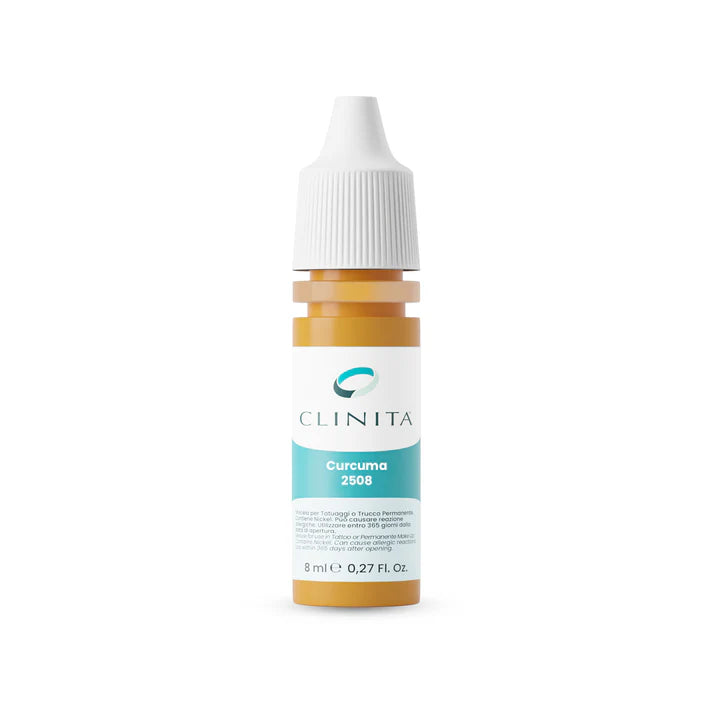 Clinita Curcuma 2508 pigment bottle on a white background