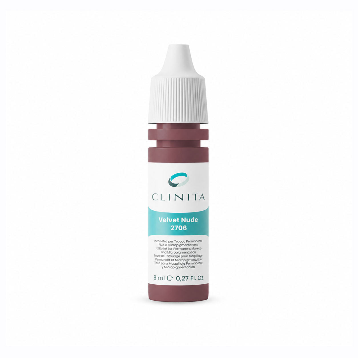 Clinita Velvet Nude 2706 pigment bottle on a white background