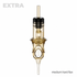Gold-colored needle with &